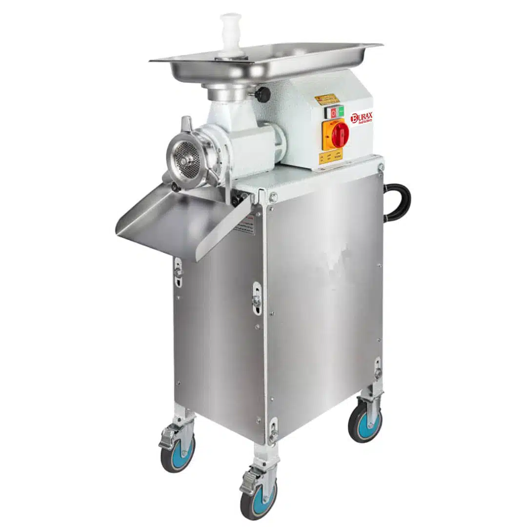 چرخ گوشت BURAX تسمه ای مدل BMT-32 گلویی استیل