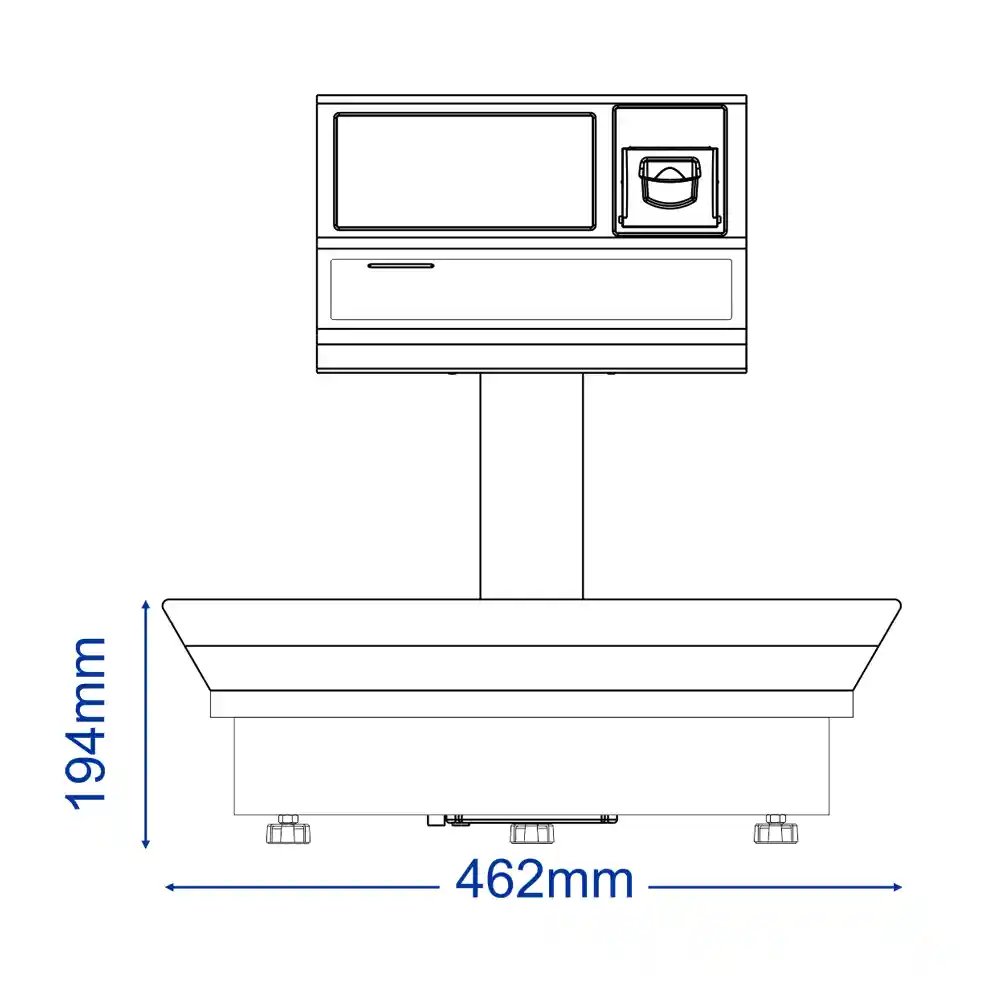 تصویر توضیحات ابعاد ترازو محک مدل 17000 پلاس 70 کیلویی متعلق به تجهیزات آشپزخانه صنعتی ماشین آلات صنایع غذایی تجهیزات حرفه ای آشپزخانه تجهیزات آشپزخانه براکس