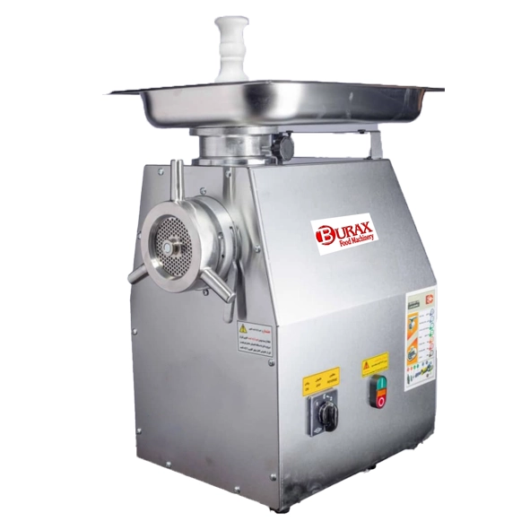 چرخ گوشت BURAX گیربکسی  مدل BMG-32 گلویی استیل