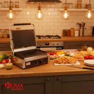 دستگاه ساندویچ میکر ، گریل و پنینی متعلق به تجهیزات آشپزخانه صنعتی ماشین آلات صنایع غذایی تجهیزات حرفه ای آشپزخانه تجهیزات آشپزخانه براکس