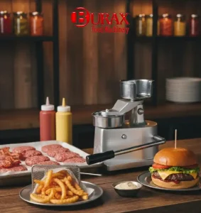 راز همبرگر تراز - راهنمای کار با همبرگرزن دستی - همبرگر زن - تجهیزات آماده سازی غذا - کاهش ضایعات - قطعات گوشت - تجهیزات آشپزخانه صنعتی ماشین آلات صنایع غذایی تجهیزات حرفه ای آشپزخانه تجهیزات آشپزخانه براکس