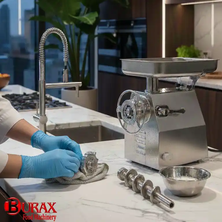 علت اصلی سیاه شدن گوشت در چرخ گوشت های صنعتی و خانگی (نظافت و شستشو)