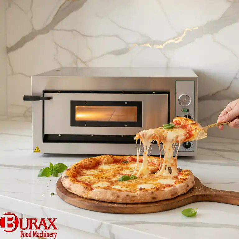 چرا پنیر پیتزا در فر صندوقی می‌سوزد اما خمیر خام می‌ماند؟ (راهنمای تنظیم بالانس حرارتی)