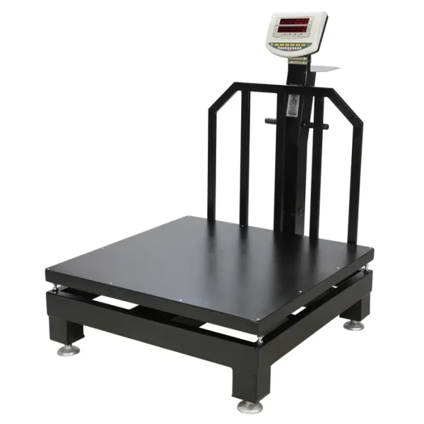باسکول نمایشگر ثابت 1000kg محک   سینی گالوانیزه