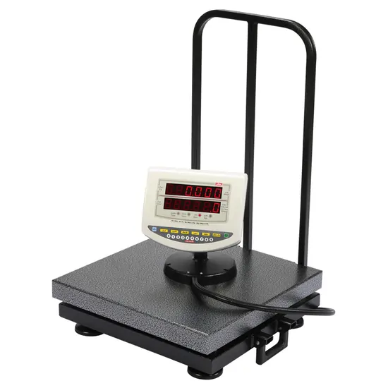 باسکول نمایشگر دیواری 200kg محک   سینی استیل