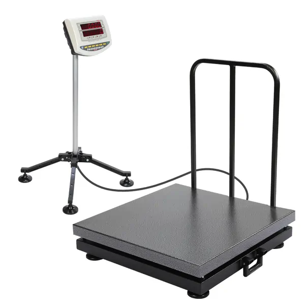 باسکول نمایشگر متحرک 300kg محک   سینی گالوانیزه